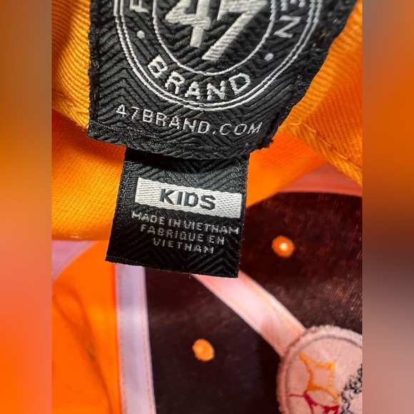 Pittsburgh Steelers Baseball Cap Hat Child NFL Football Yellow Gold - Picture 4 of 6